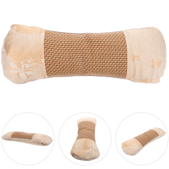 MERRYHAPY Natural Filling Neck Roll Pillow for Neck and Lumbar Support in Multi Colors