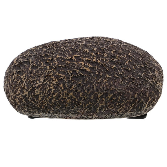 MERRYHAPY Outdoor Key Hider Dark Brown Resin Realistic Rock for Secure Storage and Hidden Key Safe