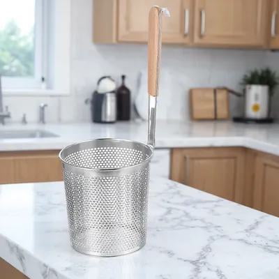 MERRYHAPY Fine Mesh Kitchen Sieve with Handle, Food Strainer for Cooking and Baking, 1 Pack