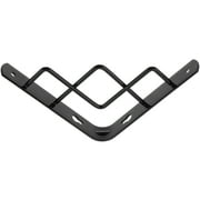 MERRYHAPY Heavy Duty Black Metal Shelf Brackets for Wall Mounted Shelves, Easy to Install, Set of 2