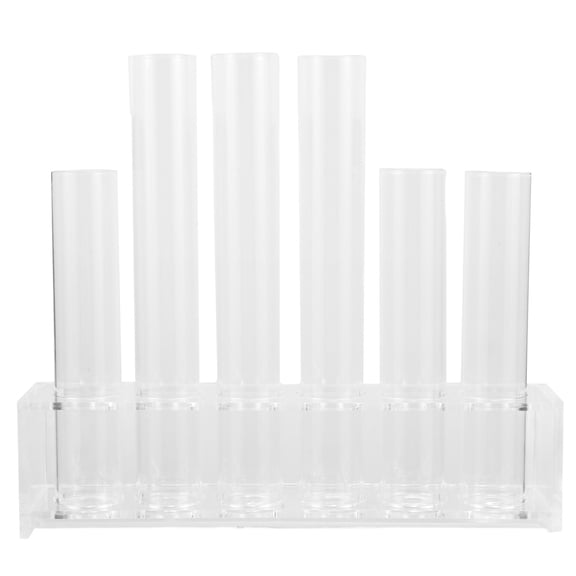 MERRYHAPY Clear Glass Test Tube Vase Set for Hydroponic Plants, Modern Indoor Plant Holder and Home Decor, 1 Pack