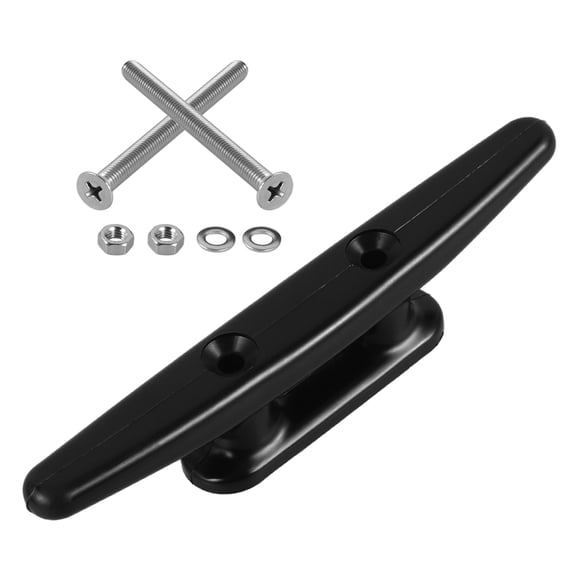 MERRYHAPY Black Nylon Kayak Track Mount Anchor Cleat 1 Set
