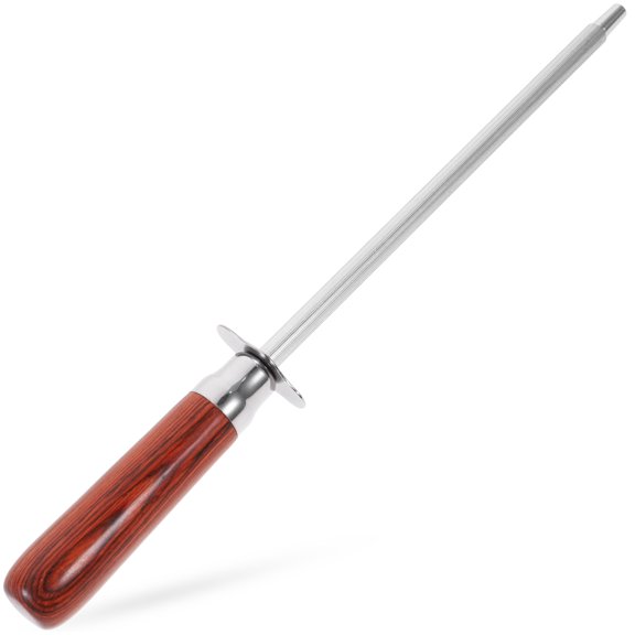 MERRYHAPY Ergonomic Brown Stainless Steel Rod for Cutter Sharpening and Honing