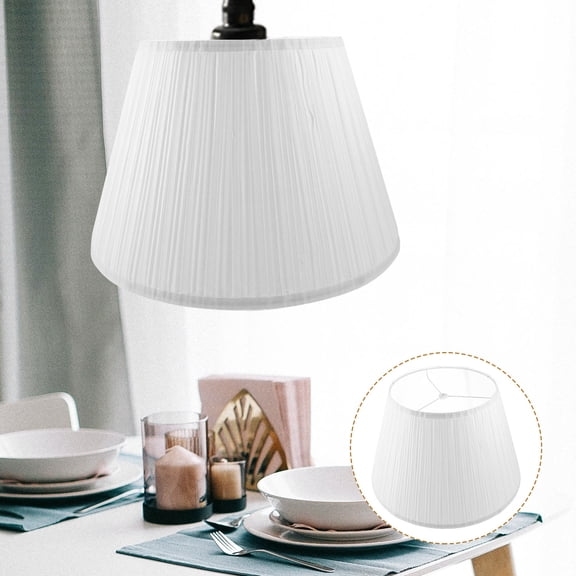 MERRYHAPY White Linen Table Lamp with Small Mouth Design, Simple Style, Eye , Modern Home Decor Lighting