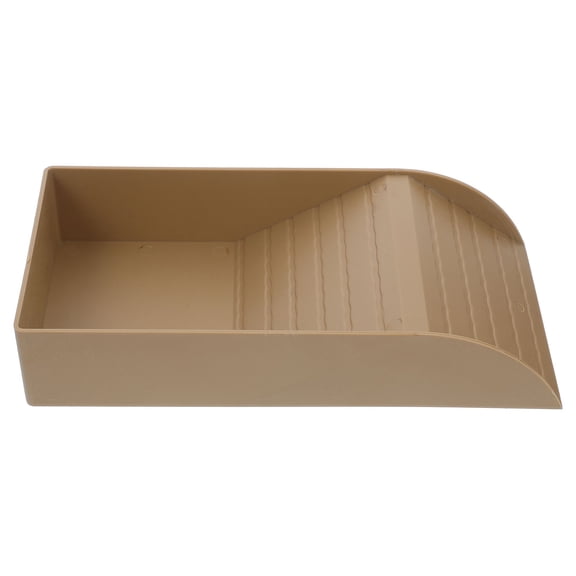 MERRYHAPY Portable Turtle Bath Turtle Bathing Tub Light Brown 1Set