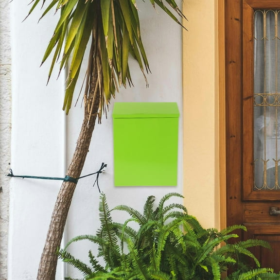 MERRYHAPY Decorative Rustic Wall Mailbox Iron Material with for Letters and Comments