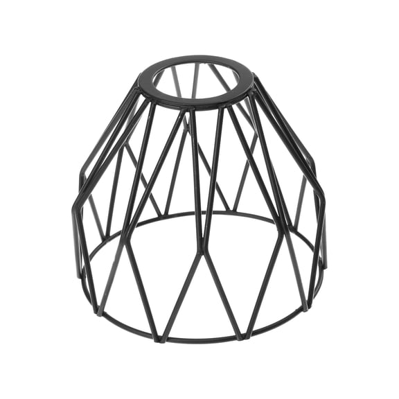 MERRYHAPY Black Wrought Iron Ceiling Pendant Light Fixture with Metal Lampshade for Stylish Home Lighting