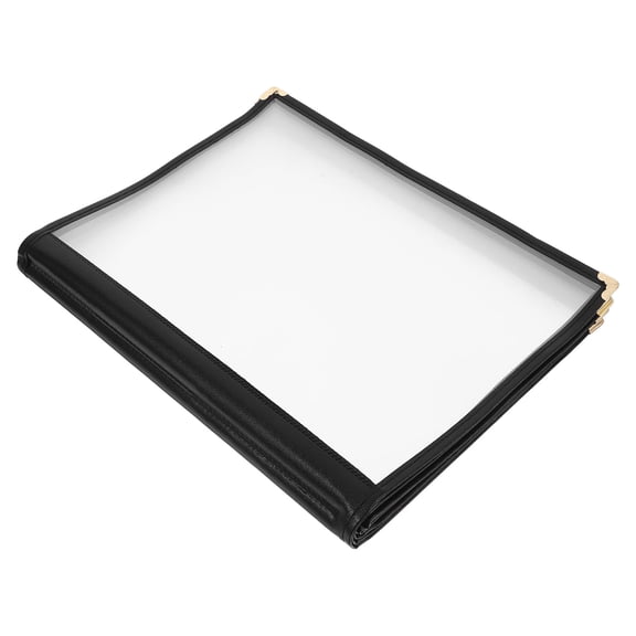 MERRYHAPY Elegant Transparent Menu Folder, Ideal for Restaurants, Durable and Multipurpose