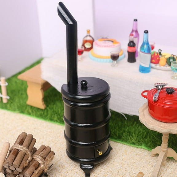 MERRYHAPY Miniature Dollhouse Kitchen Stove Accessory, Synthetic Material, 1 Piece for Dollhouse Decoration