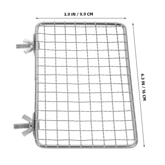 MERRYHAPY Multi-Level Stainless Steel Bird Stand with Mesh Platforms for Comfortable and Safe Pet Bird Perching