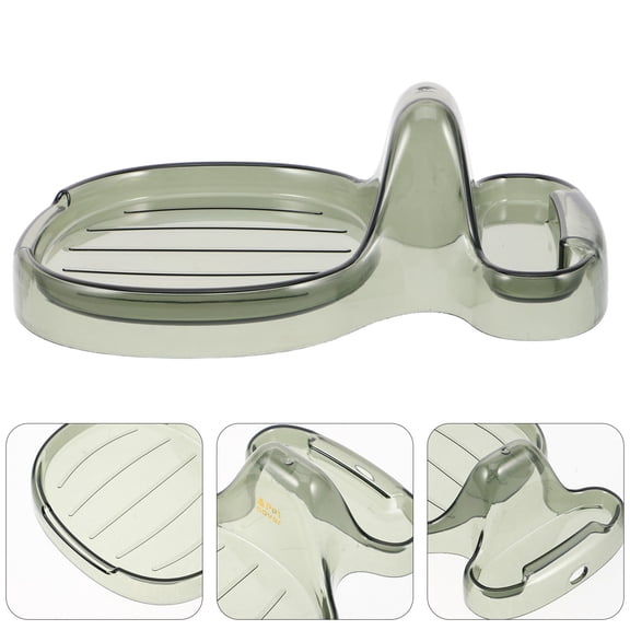 MERRYHAPPY Countertop Pot Lid Holder and Soup Spoon Organizer, Multifunctional Light Green Storage Rack