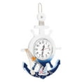 thumbnail image 1 of MERRYHAPY Nautical Themed Decor Coastal Wall Clocks Sailboat And Anchor Shapes Wooden Plastic For Home Decoration 1Pack, 1 of 8