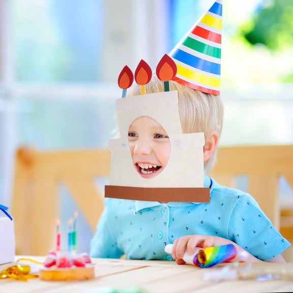 MERRYHAPY White Birthday Photo Prop Headdress Made of Premium Non Woven Fabric Material