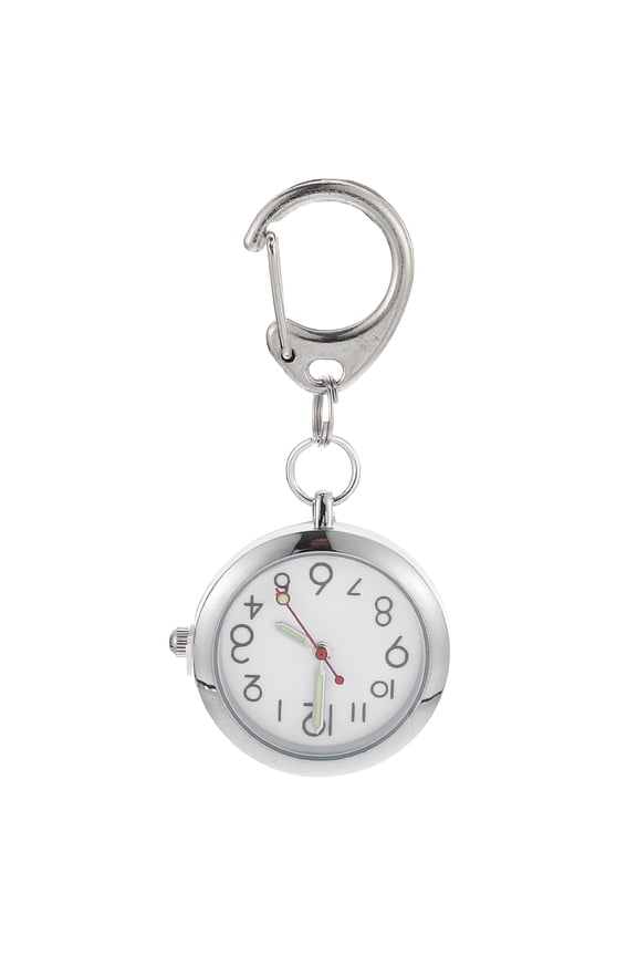 Clip-On Pocket Watch with Buckle, Glow in the Dark, Round Shape for Hospital and Medical Use