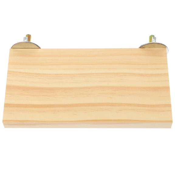 MERRYHAPY Bird Accessories Parrot Standing Wood Perch Natural Wood 1Pcs