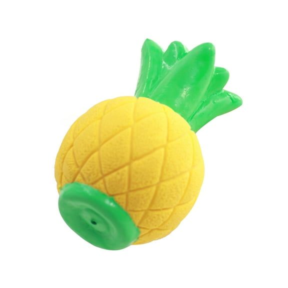 MERRYHAPY Pineapple Dog Toy Yellow Latex Chew Toy for Pets Fun Design Helps Prevent Furniture Damage 3.5in