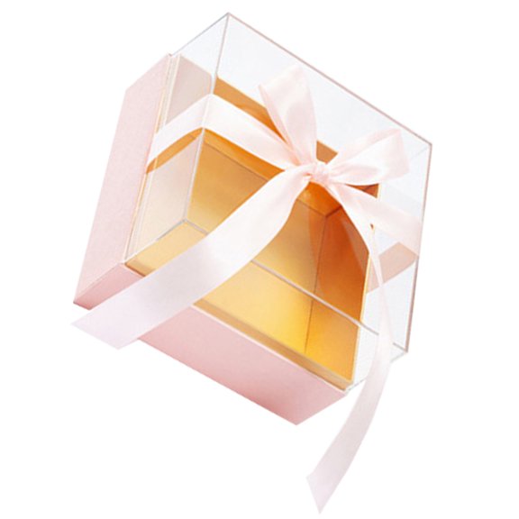 MERRYHAPY Storage Box with Clear Lid for Valentine's Day Packaging and Home Organization, and Stylish