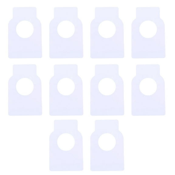 MERRYHAPY Rectangle Shaped Blank Plastic Tags 100Set for Wine Bottles with Erasable Feature Party Use