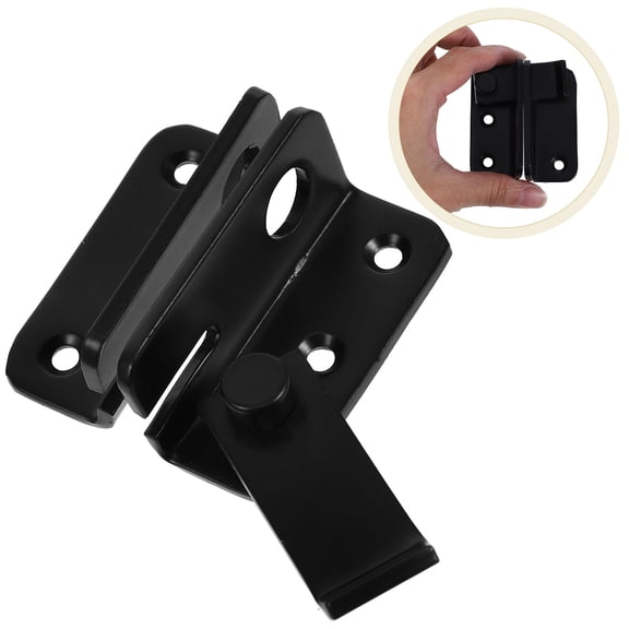 MERRYHAPY Security Gate Latch, Heavy Duty Thickened Steel, Easy to Install, and Gate Lock for Home and Garden
