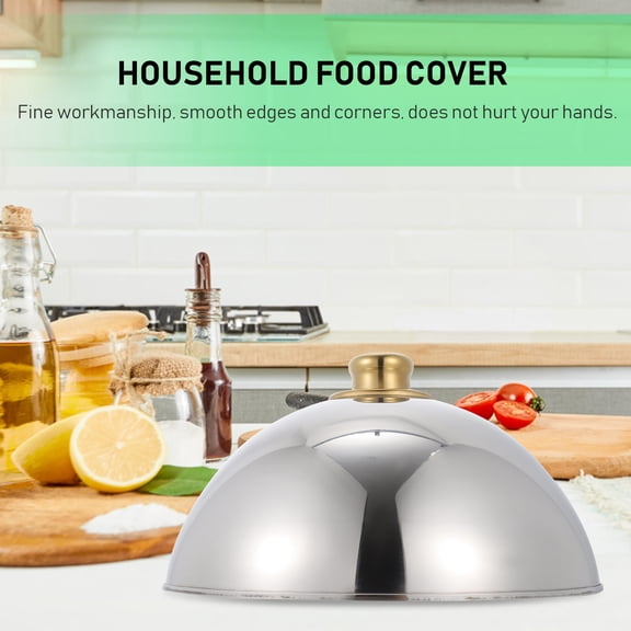 MERRYHAPY Reusable Food Covers Metal Steam Cover Protect Cakes for Family Members 1Pc