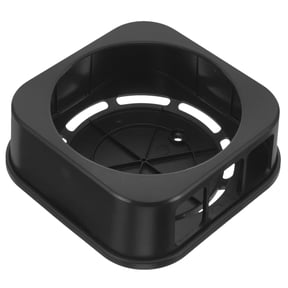 MERRYHAPY Sleek Top Box Wall Mount Storage Bracket Black Heavy Duty Organizer for Home Garage