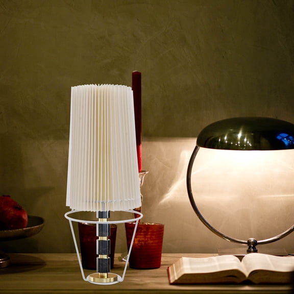 MERRYHAPY 1Pc Yellow Pleated Lampshade Durable Ceiling Light Cover Simple Style Hanging Lamp Decor