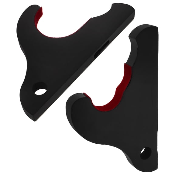 MERRYHAPY 1Pair Black Wood Baseball Bat Rack for Sports Bat Display and Storage