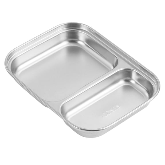 MERRYHAPY Stainless Steel Grilled Food Plate for Household and Restaurant Serving