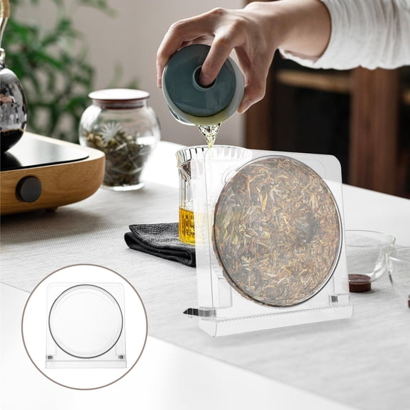MERRYHAPY Tea Accessory Display Stand Transparent 1Pack