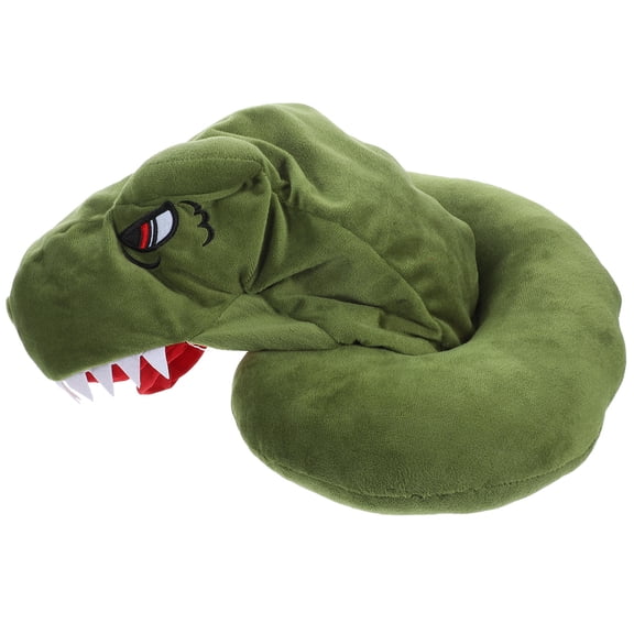 MERRYHAPY Comfortable Green Travel Neck Pillow with Hood for Sleeping on Airplane Or Car