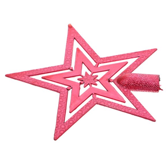 MERRYHAPY Tree Toppers Christmas Decorations Star Red 1Pack