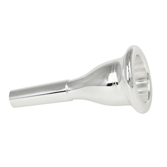 MERRYHAPY Tuba Mouthpiece Plastic Silver Plated Accessory For Students In Performance 1Pack