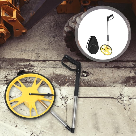 MERRYHAPY Measuring Wheel Distance Measuring Wheel Stainless Steel Assorted Color 1Pcs
