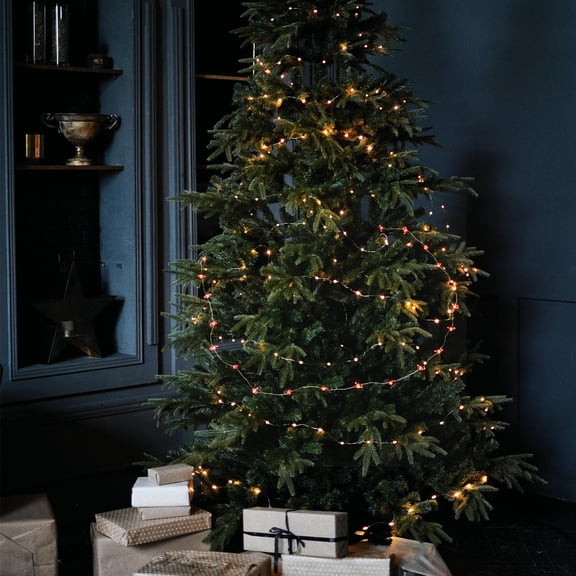 MERRYHAPY Warm White and Red LED Light String for Indoor Decoration, 1 Pack, Festive Holiday Lights