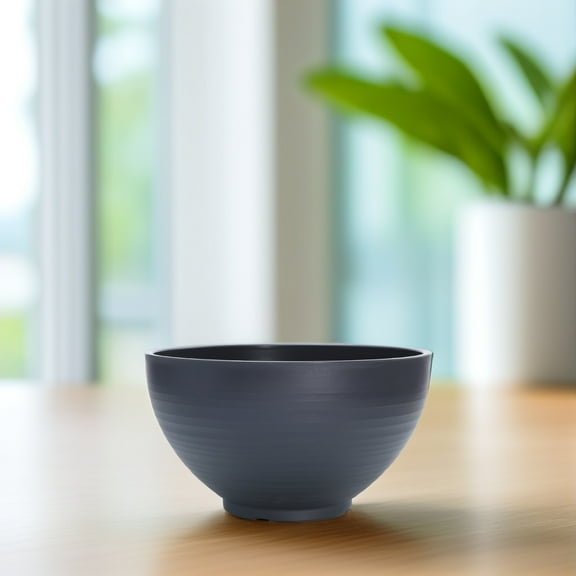 Happyyami Resin Hydroponic Planter Garden Bowl 30x30cm, Pot, Water Lily Container, Mini Fish Pond, Bird Bath Grey