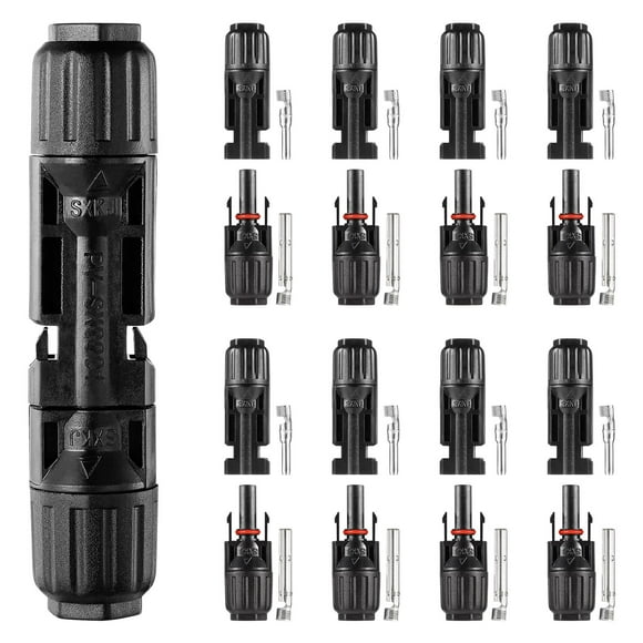 MERRYHAPY Waterproof Electrical Connector 40Set for Solar Panels with Insulation and UV Endurance