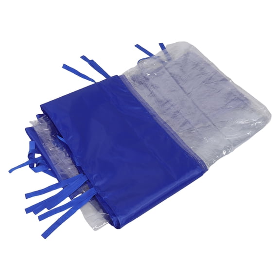 MERRYHAPY Clear Sidewall for Canopy, 9.8x6.6ft Waterproof PVC Panel, Blue