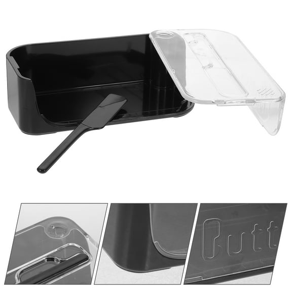 MERRYHAPY Butter Container ABS Reusable Box with Lid for Home and Commercial
