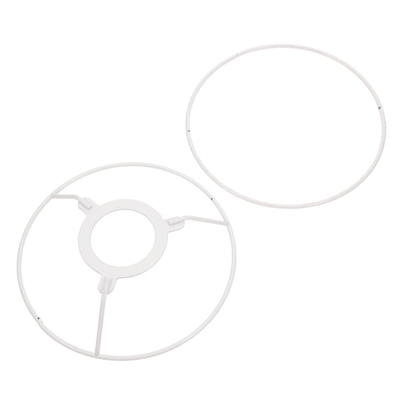 MERRYHAPY White Iron Pendant Light Frame for Table and Ceiling Lamps 2Pcs