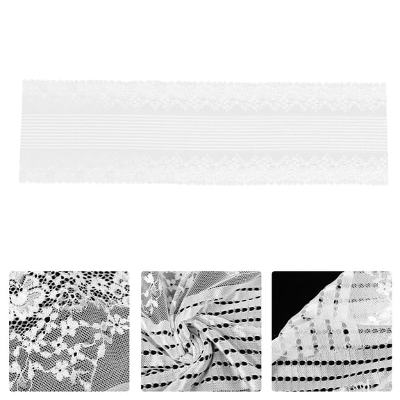 MERRYHAPY White Lace Table Runner for Wedding, Rustic and Chic Dining Table Cloth Decor, Elegant Home Party Decoration