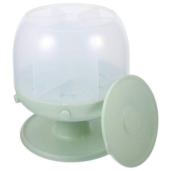 MERRYHAPY Green Airtight Plastic Grain Dispenser Container for Kitchen Storage and Food Organization
