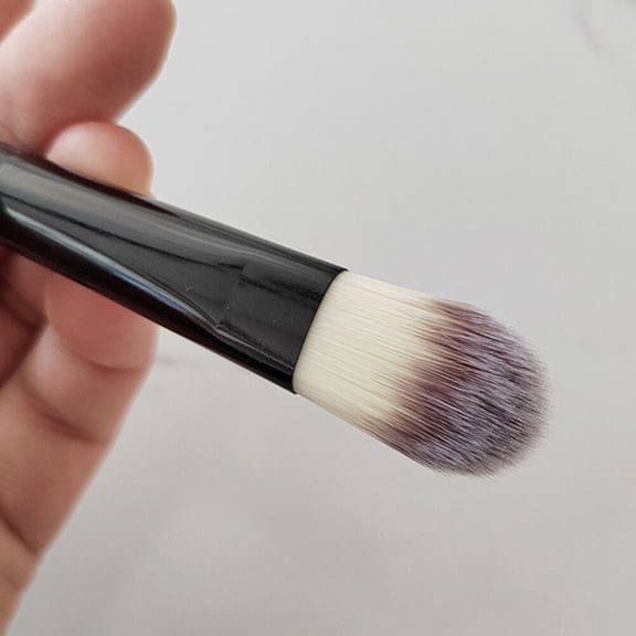 MERRYHAPY Dual Ended Makeup Brush with Ergonomic Handle, Plastic Handle, Multi-Use 1 Piece Cosmetic Brush for Face Eyes