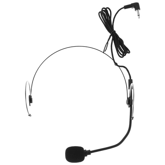MERRYHAPY Lightweight Professional Headset Microphone Black Metal for Online Meetings, Lectures, Presentations and Clear Audio