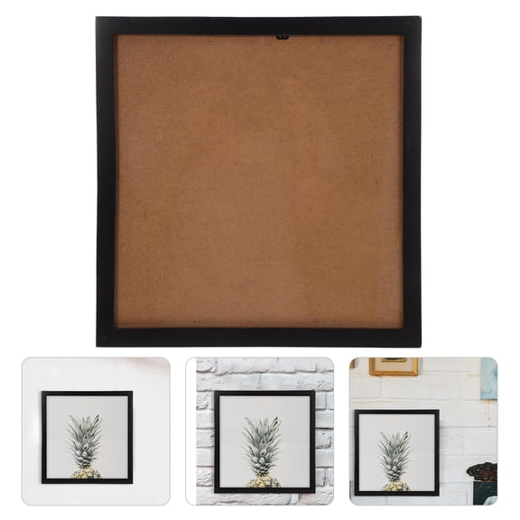 MERRYHAPY Record Wall Decor Vinyl Record Display Frame Black Plastic 1Set Tabletop Display