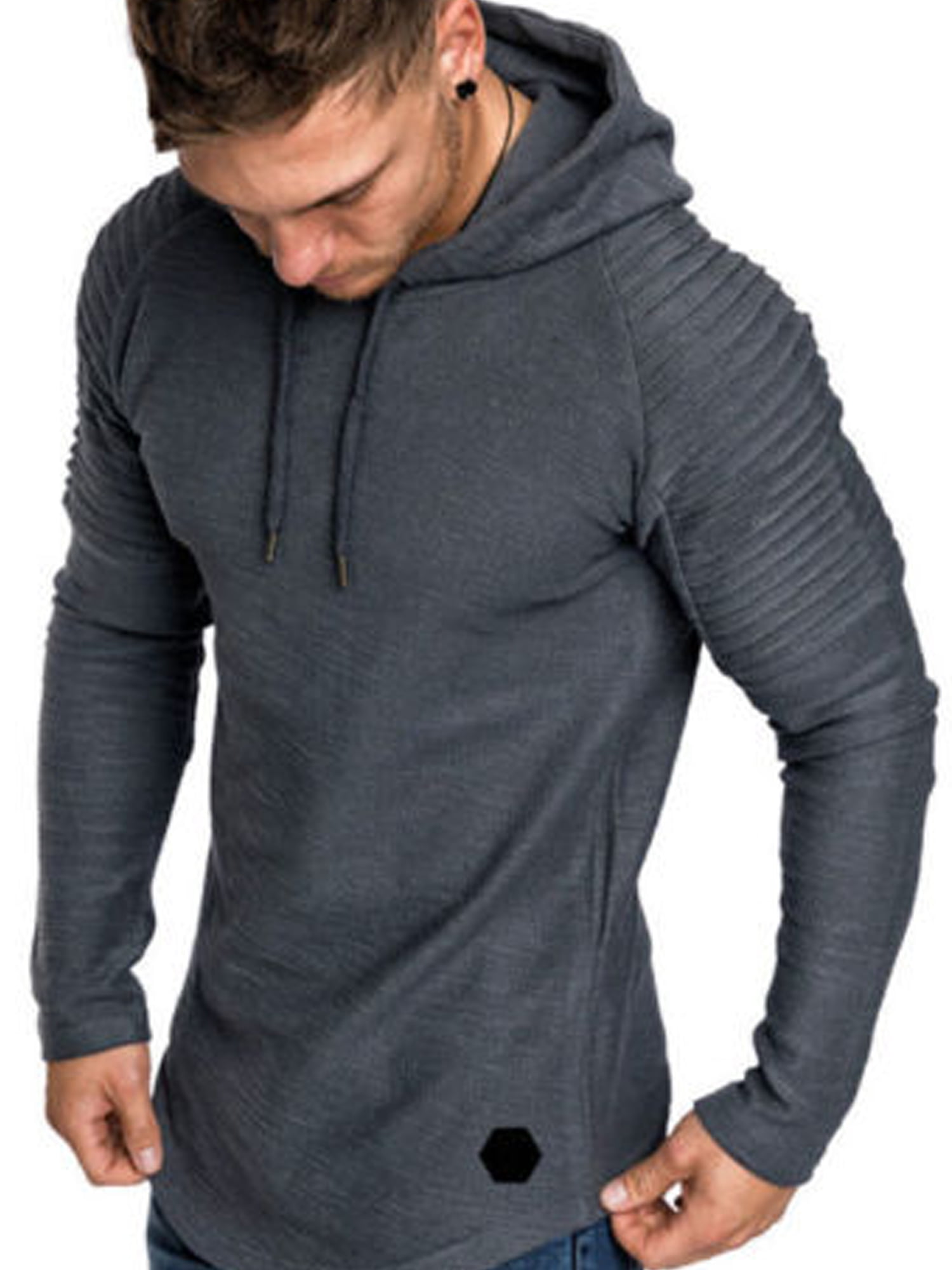 Men Hoodie Sweatshirt New Casual Solid Long Sleeve Mens Hoodies Slim Z –  Selvence
