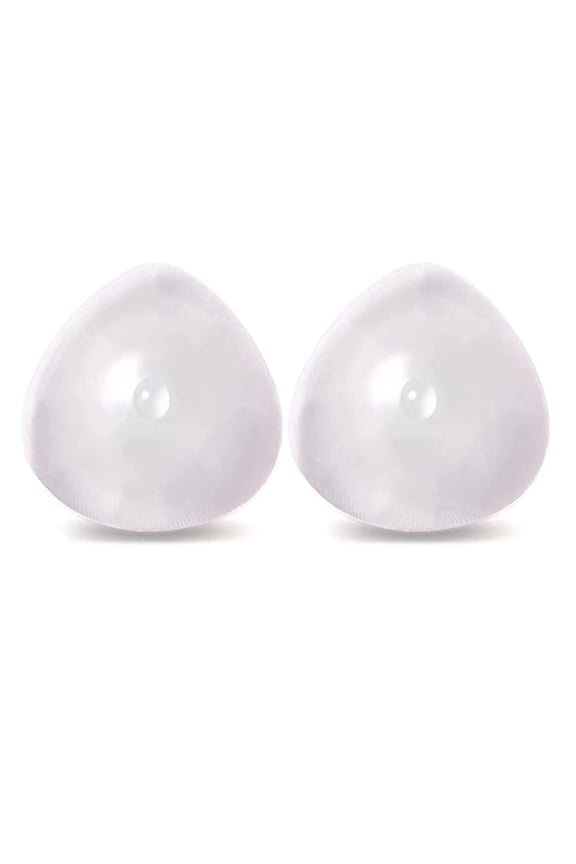 Clear Silicone Breast Forms Mastectomy Prosthesis Triangle Bra Inserts 1 Pair