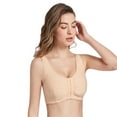 thumbnail image 1 of Mersteyo Mastectomy Bra Pocket Bra for Silicone Breast Forms Front Closure Bra Comfortable Bra, 1 of 6