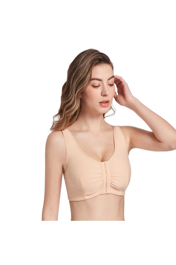 Mastectomy Bra Pocket Bra for Silicone Breast Forms Front Closure Bra Comfortable Bra