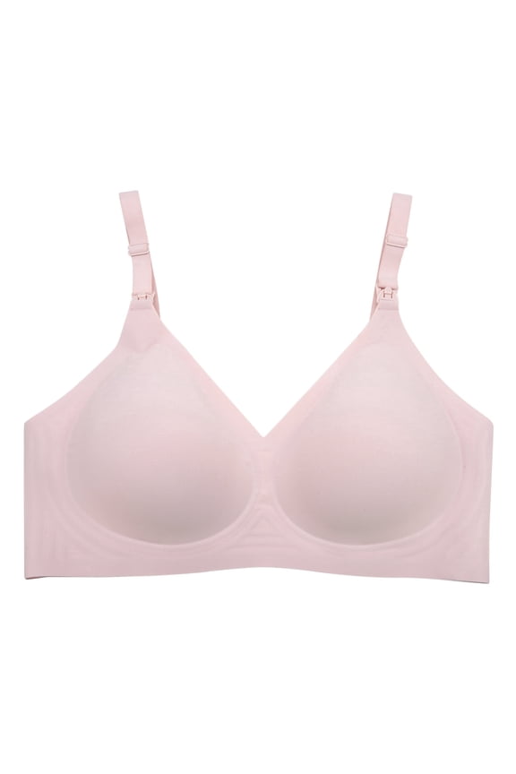 Wireless Nursing Bra for Maternity & Postpartum - Comfortable Soft Fabric Breastfeeding Bra | Seamless Maternity Bras