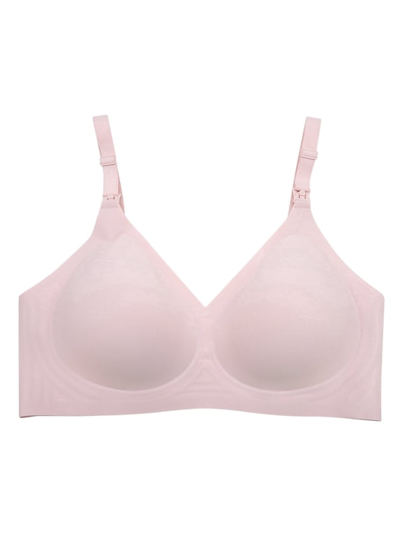 Wireless Nursing Bra for Maternity & Postpartum - Comfortable Soft Fabric Breastfeeding Bra | Seamless Maternity Bras